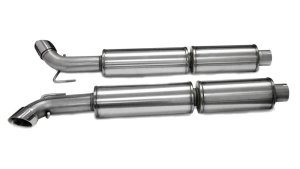 Dodge Viper Performance Exhaust - Dual Side Exit - CORSA Performance - Cat Back Sport with 3.0in Polished Pro-Series Tips and RSC Technology - `03-`06